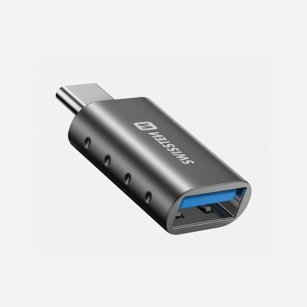 Swissten USB-C to USB-A 3.0 OTG Adapter – Silver