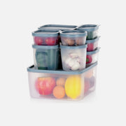 Vilde Food Storage Containers Set of 10 – BPA-Free, Airtight, 175ml to 3500ml, Clear