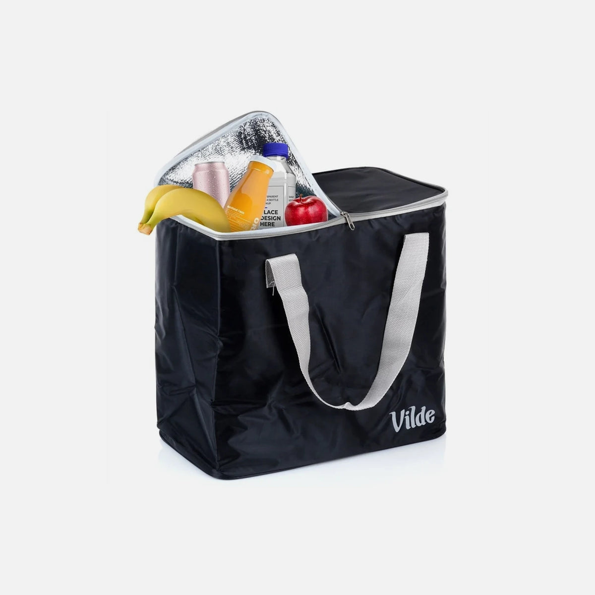 Vilde Cooler Bag 30L Insulated Shoulder Bag – Waterproof, 38.5×21.5×36cm, Black