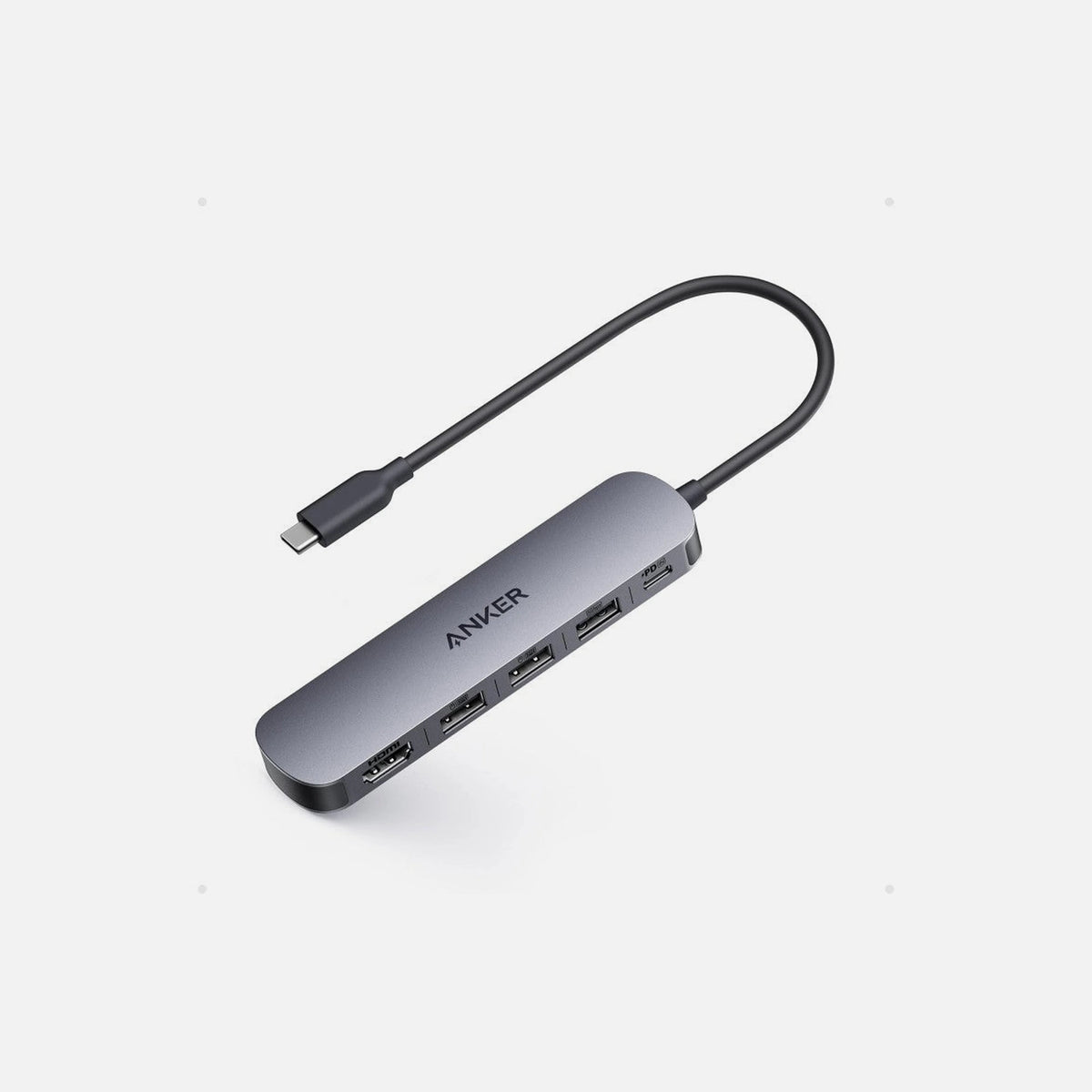 Anker 5-in-1 USB-C Hub – HDMI 4K, USB-A 3.0, 2× USB-A 2.0, 90W PD Pass-Through
