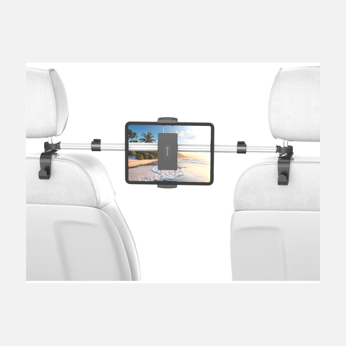 Swissten S-GRIP T2-MOP Car Headrest Tablet Holder – Extendable 50–72cm, 360° Rotation, Black