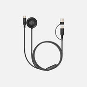 Swissten 2-in-1 Magnetic Charging Cable – Galaxy Watch + USB-C 60W with USB-A Adapter, 1.2m