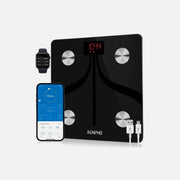 RENPHO Elis 1 Smart Scale – Body Fat / BMI, Bluetooth & WiFi, USB Rechargeable, Black
