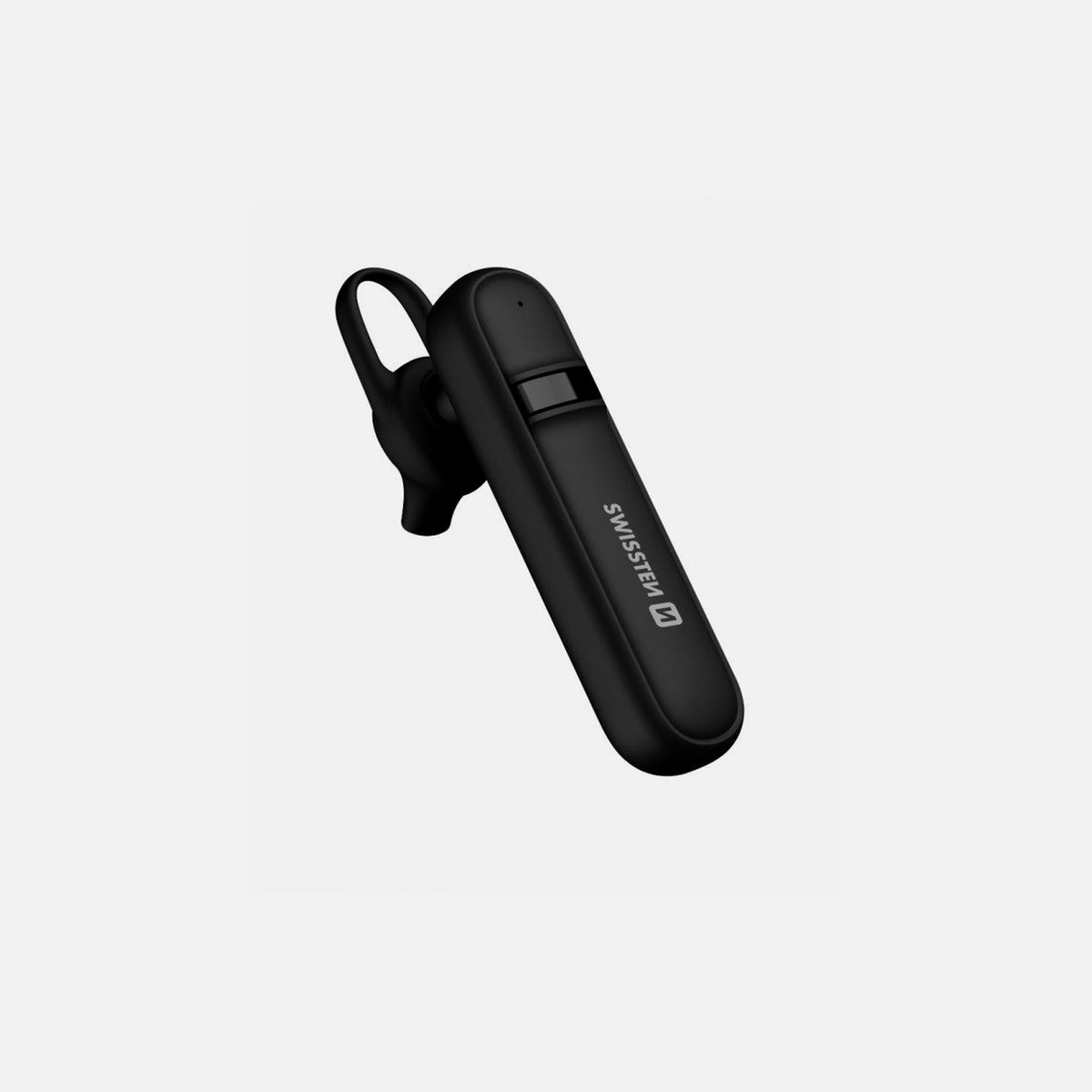 Swissten Caller Lightweight Bluetooth Headset – In-Ear Handsfree with CVC, Dual Pairing, Black