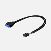 Delock ICOC USBH-308P - Internal Cable USB3.2 19 Pin Female/USB2.0 8 Pin Male 30cm