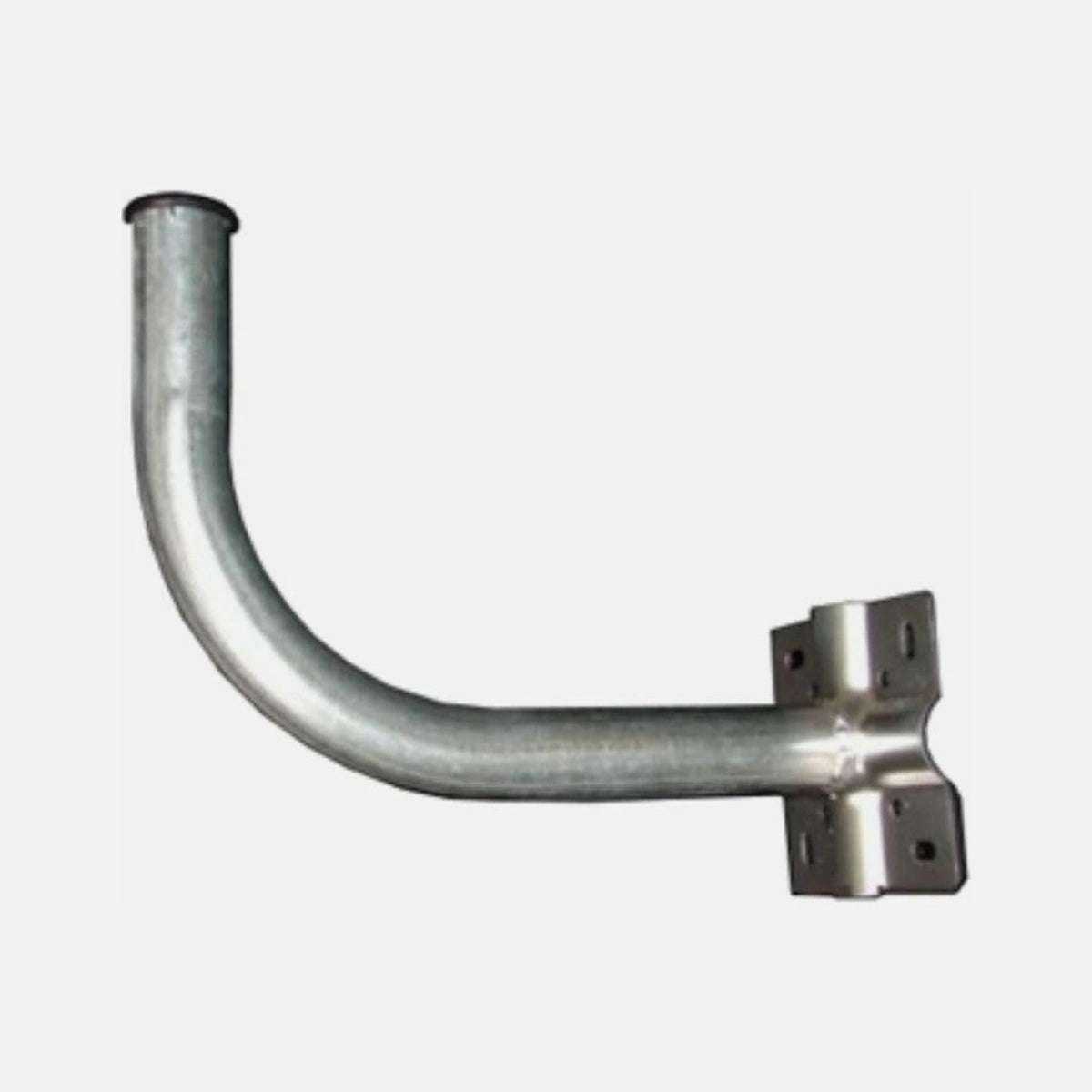 Angle Wall Base Ø33 Starlink Compatible – 35 cm Arm, Galvanized Steel