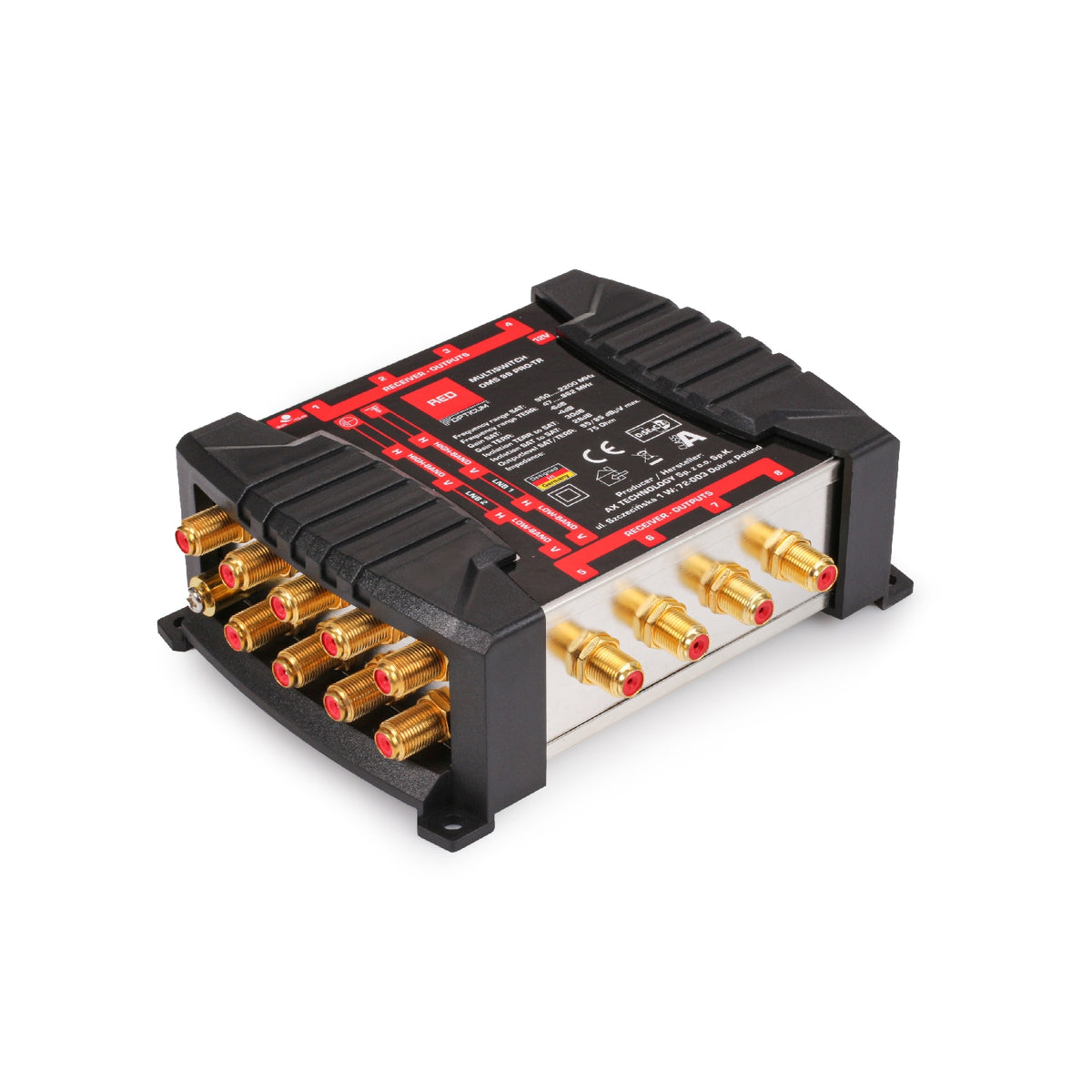 Opticum OMS 9/8 PRO-TR SMATV multiswitch 9 εισόδων 8 εξόδων — Satellite Distribution