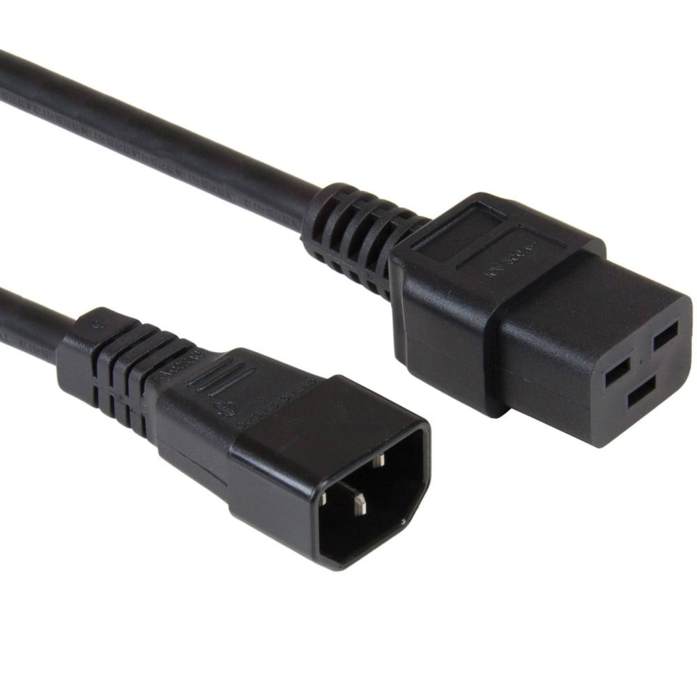 Manhattan ICOC 066-NC IEC C19 to C14 Power Cable 2m – 16A 250V, H05 VV-F & 3-Conductor – view 2