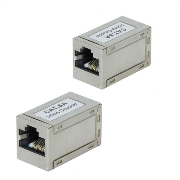 Techly IWP-MD F/F-C6AT Inline Coupler Cat.6A 10GE RJ45 STP Shielded - view 4