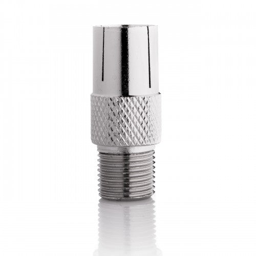 Econ E-006 RF Adapter – F Female to IEC Female, Knurled Metal Coaxial Coupler – view 3