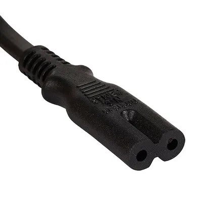 MPL POSAC-C7EU18BK Power Cable – IEC C7 to Euro CEE 7/16, 1.8m, 2.5A 250V, Black