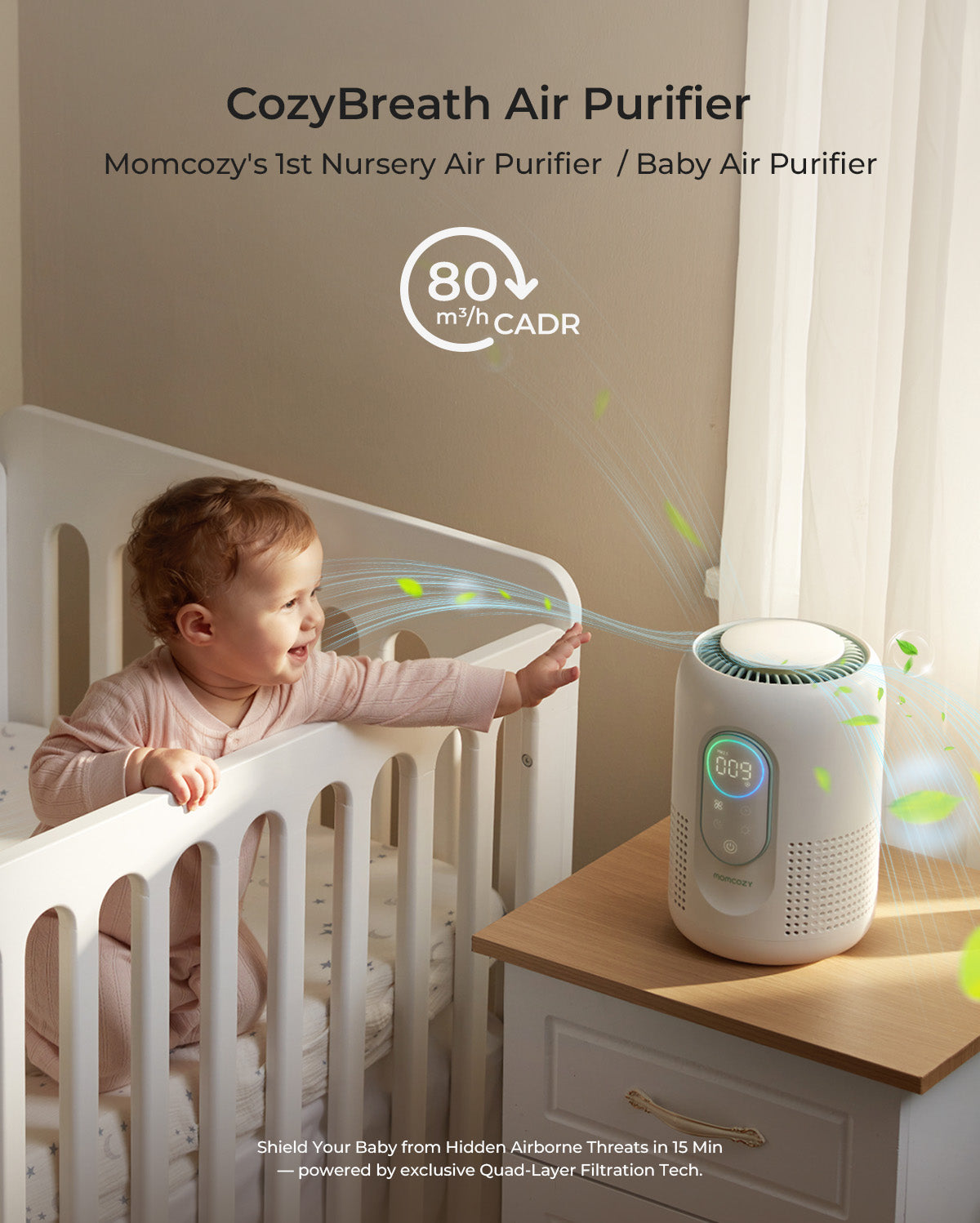 Momcozy CozyBreath Καθαριστής Αέρα Μωρού — Momcozy