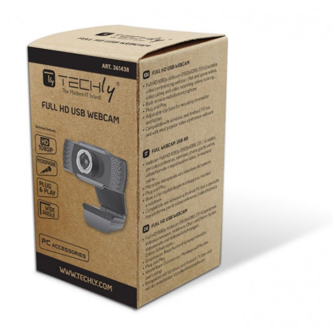 Techly I-WEBCAM-60T Full HD USB Webcam — View 2