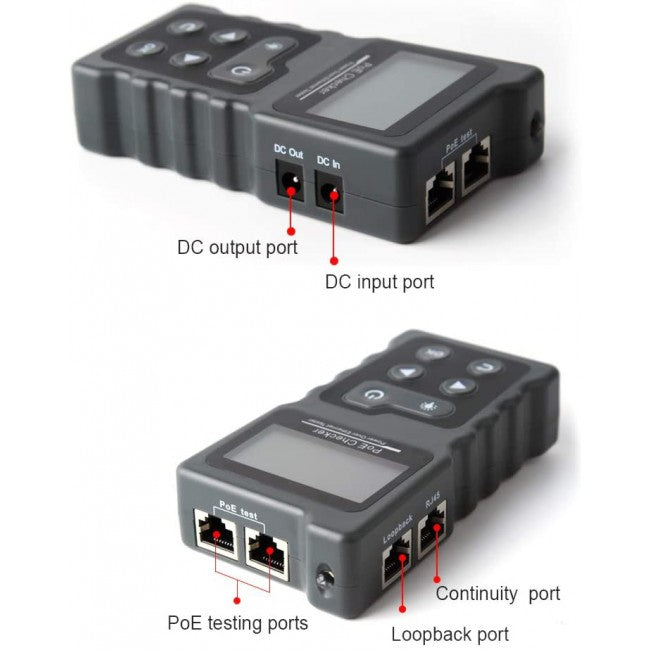 Techly I-CT PRO-POECK Professional PoE RJ45 Network Tester - view 2