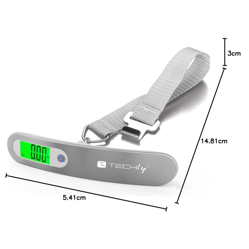 Techly I-HT WL04 Digital Luggage Scale 50kg with LCD Display - view 2