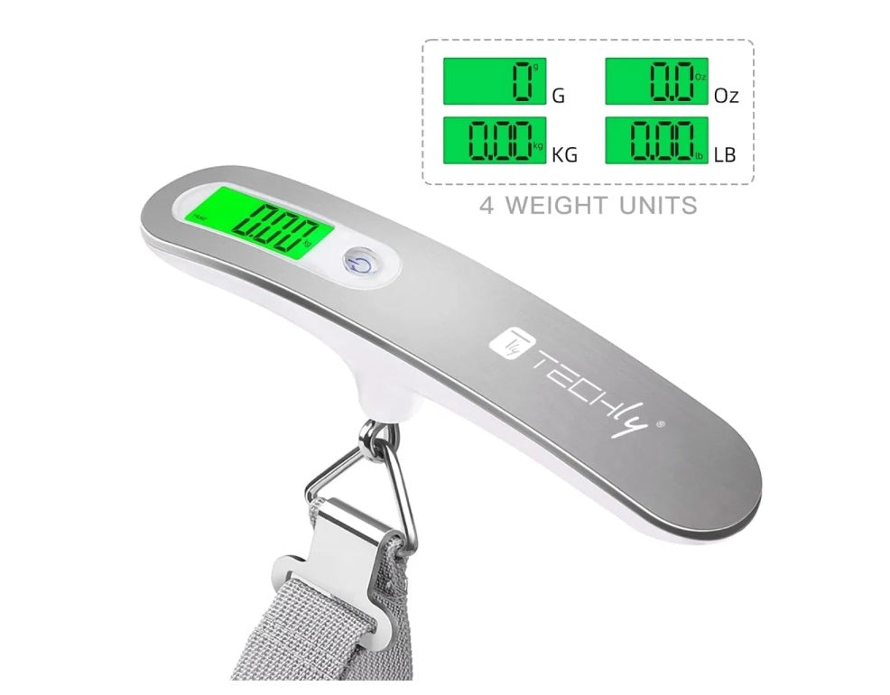 Techly I-HT WL04 Digital Luggage Scale 50kg with LCD Display - view 7