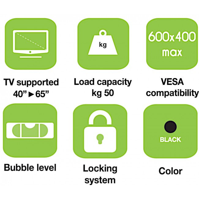 Techly ICA-PLB 133LTY Tilting Wall Mount for 40-65" TV, 50 kg - view 5
