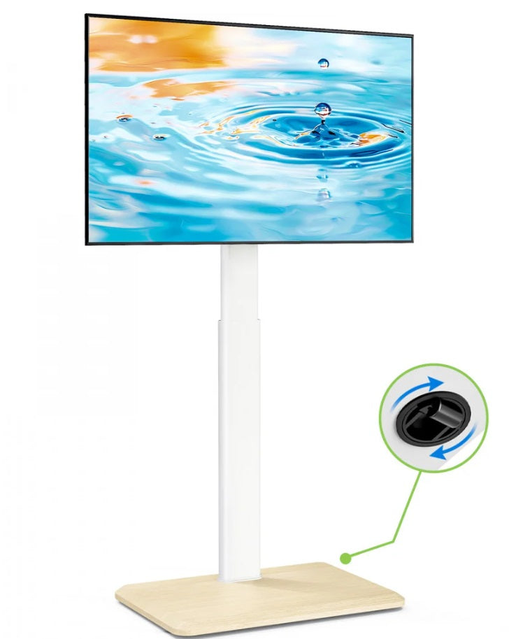 Techly ICA-TR404 – TV Floor Stand 24"–55", VESA 400×400, 30kg, 30° Swivel, Wheels