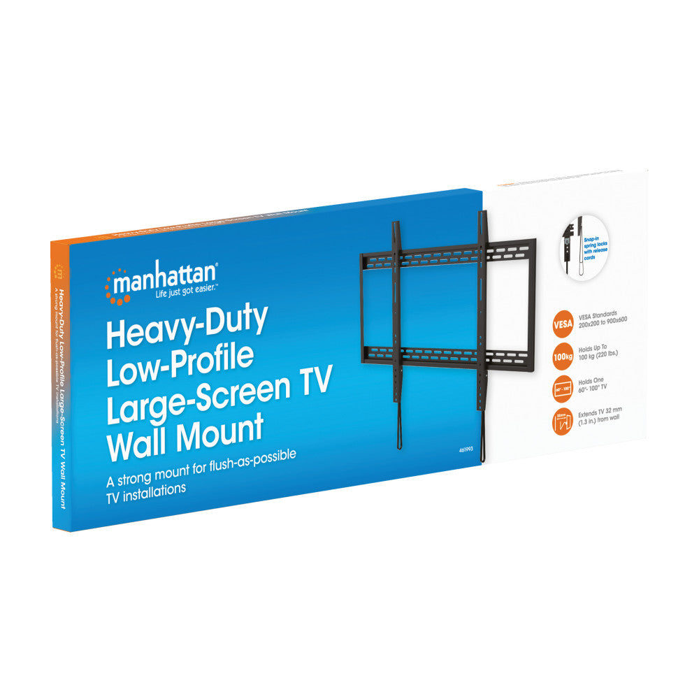 Manhattan ICA-PLB 993MH Slim Fixed TV Wall Mount 60"–100" – 100kg – view 11