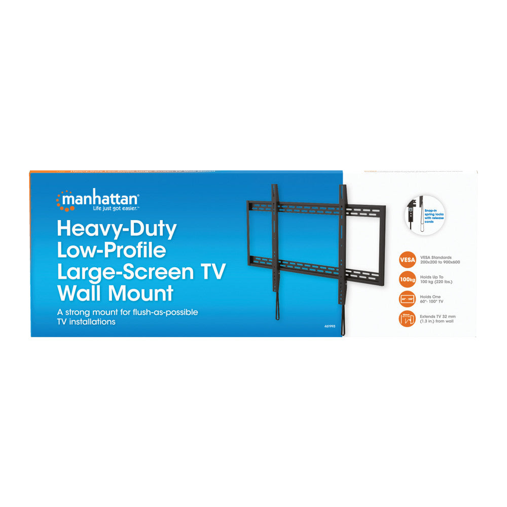 Manhattan ICA-PLB 993MH Slim Fixed TV Wall Mount 60"–100" – 100kg – view 12