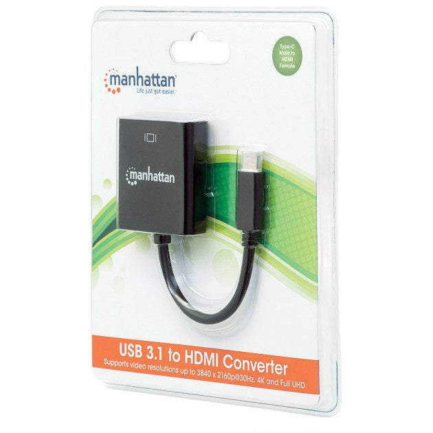 Manhattan IADAP USB31-HDMIM USB-C to HDMI Adapter – 4K 30Hz, DP Alt Mode & Bus-Powered – view 3