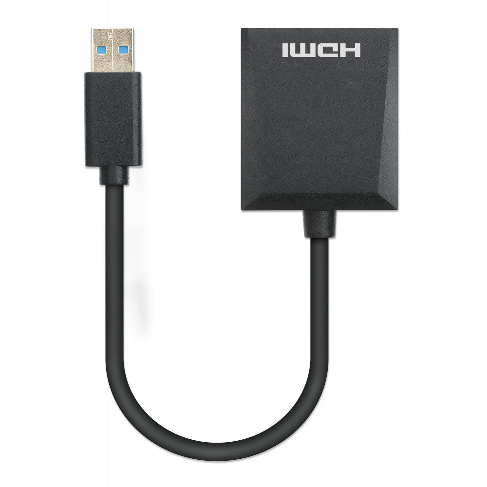 Manhattan IADAP USB3-HDMIM - Μετατροπέας USB 3.0 A σε HDMI Full HD 1080p