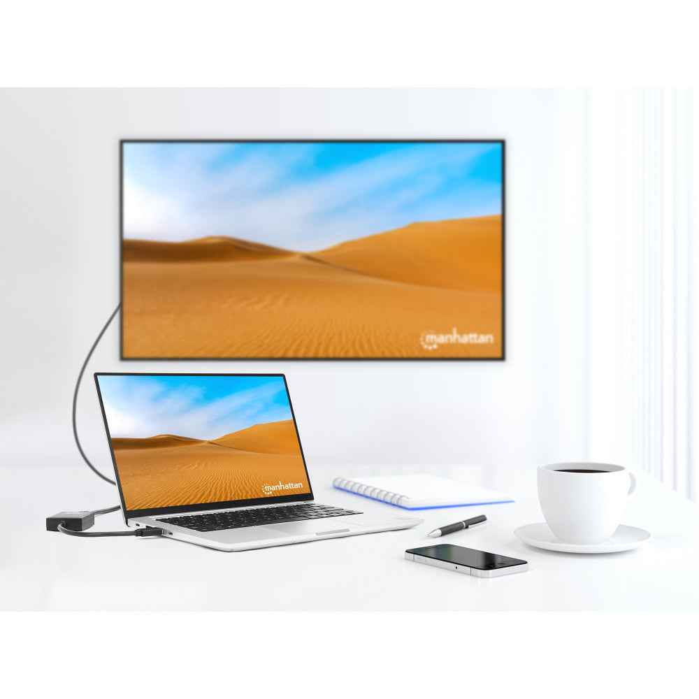 Manhattan IADAP USB3-HDMIM - Μετατροπέας USB 3.0 A σε HDMI Full HD 1080p