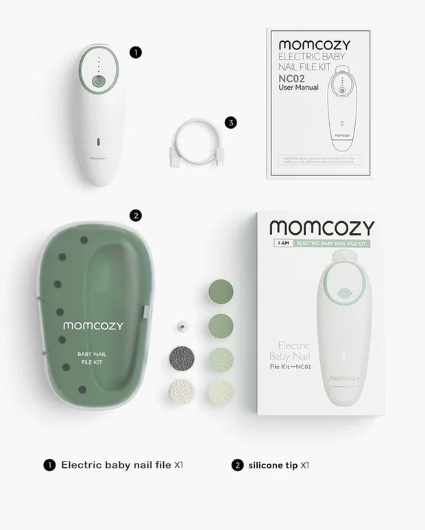Momcozy Electric Baby Nail File – USB-C Rechargeable, 4 Speeds & LED Illumination – view 5
