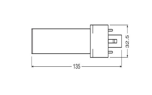 LEDVANCE OSRAM DULUX LED S7 EM & AC – G23 3.5W 4000K, 400lm & Mercury-Free – view 2