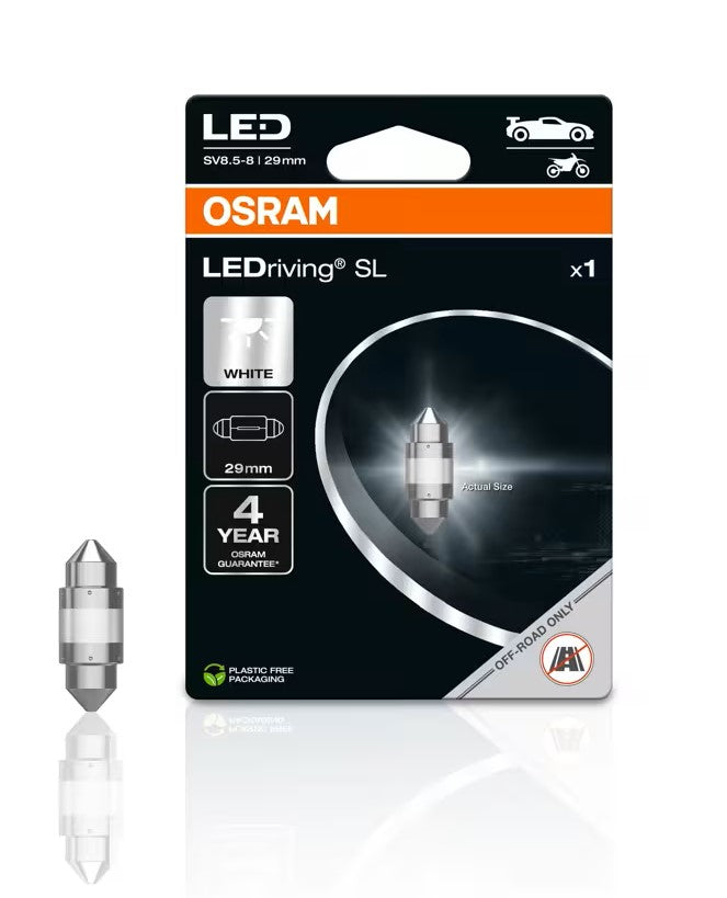 OSRAM 6438DWP-1BL LEDriving SL C5W – 6000K, 29mm, 12V, Off-Road Only