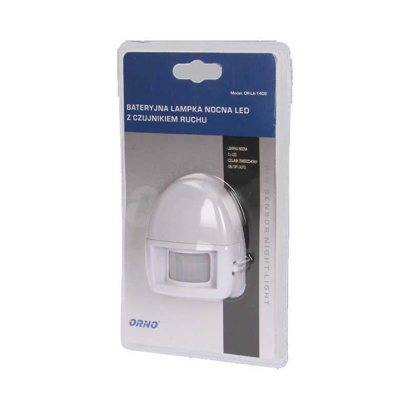 Orno OR-LA-1406 Battery LED Night Light – PIR 5 m, Twilight Sensor & Magnetic Mount – view 2