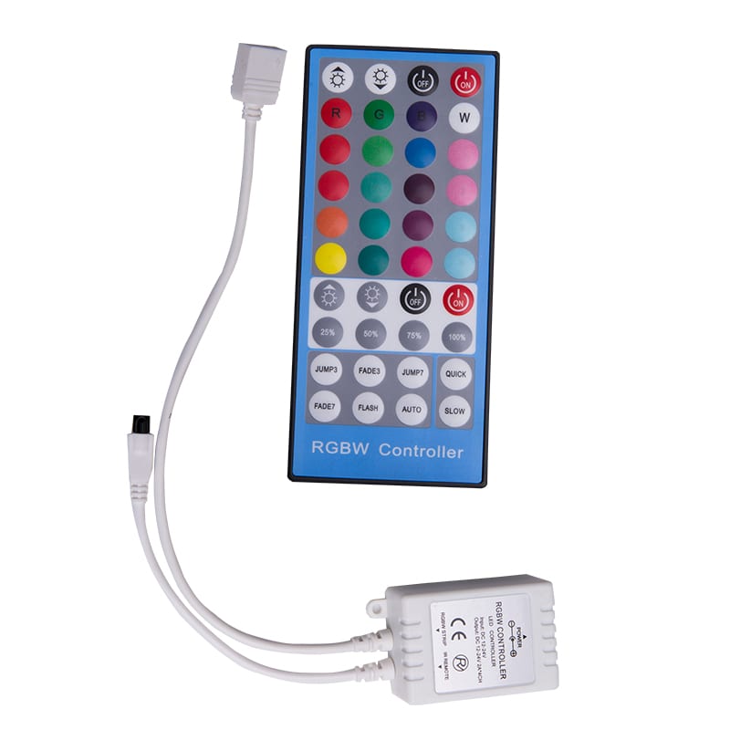 RP 5050 RGB+W LED Strip Kit 5 m 12 V IP20 – 14.4 W/m, Remote Control & PSU Included – view 3