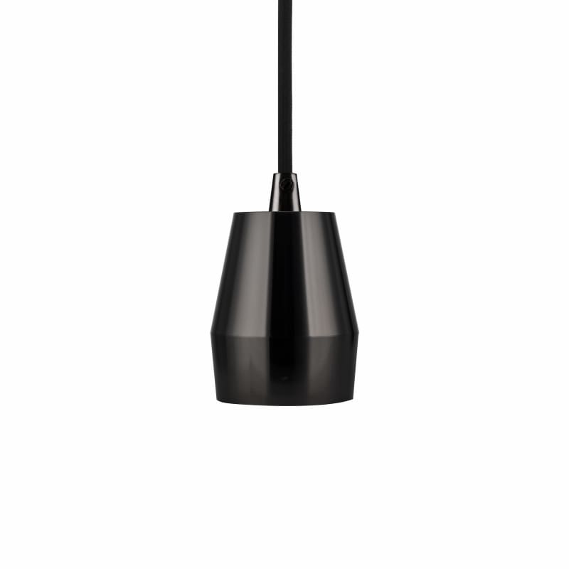 RP Bullet E27 Pendant Kit – Matte Black Aluminium, 1.5m Textile Cable & Canopy – view 2