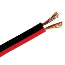 RP Speaker Cable 2×1.00mm Flat – Black/Red, 2-Pair, Sold per Metre