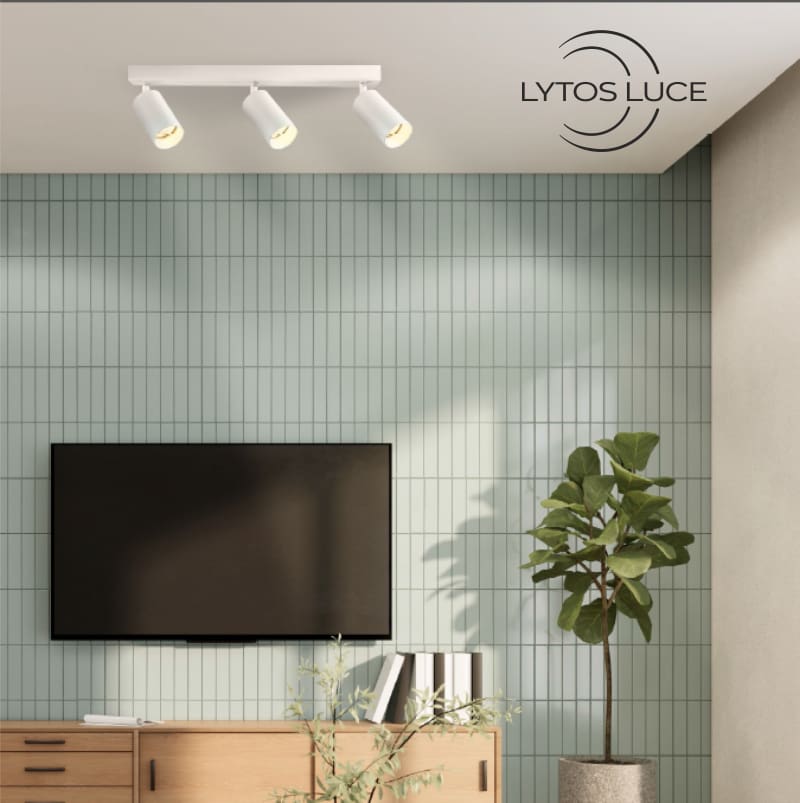 RP-Lytos Luce DEBY 3 GU10 Ceiling Spot Bar Black – 3×35W, Rotating Heads & IP20 – view 2