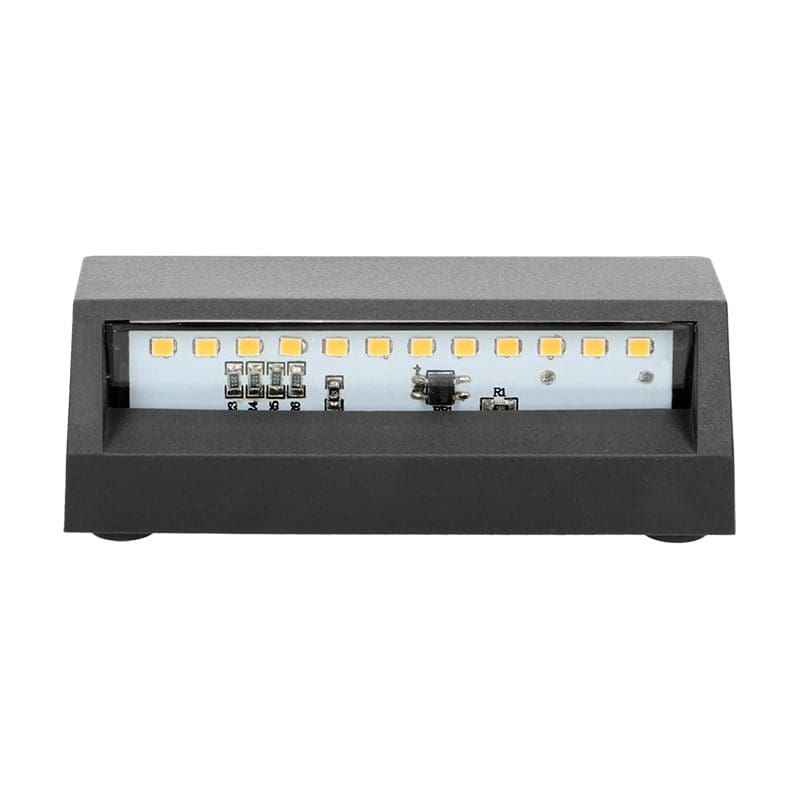 RD-ORNO 6190 ENYE Επιτοίχιο Φωτιστικό Εξωτερικού Χώρου LED 1.5W 4000K IP65 Γκρι