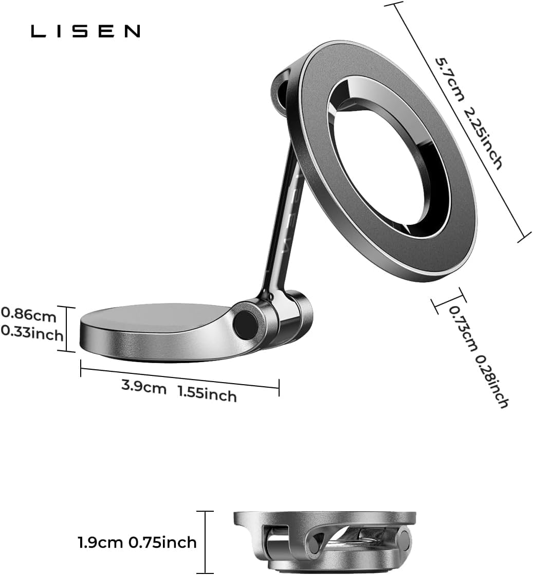 LISEN MagSafe Magnetic Car Mount – 24-Magnet Ultra-Strong Grip & 360° Rotation – view 10