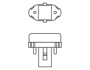 Tungsram BIAX-S 7W G23 840 Compact Fluorescent Lamp – 425 lm, 4000K & 10000h Life – view 3