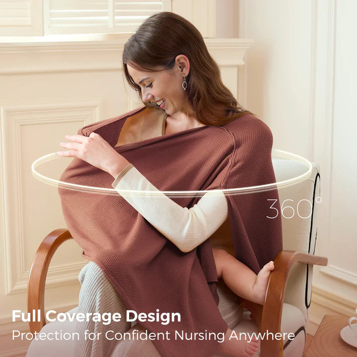 Momcozy Nursing Cover – Soft Breathable Multi-Use Privacy Poncho