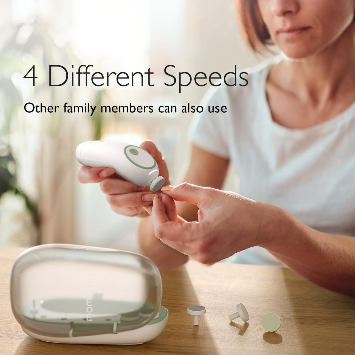 Momcozy Electric Baby Nail File – USB-C Rechargeable, 4 Speeds & LED Illumination – view 8