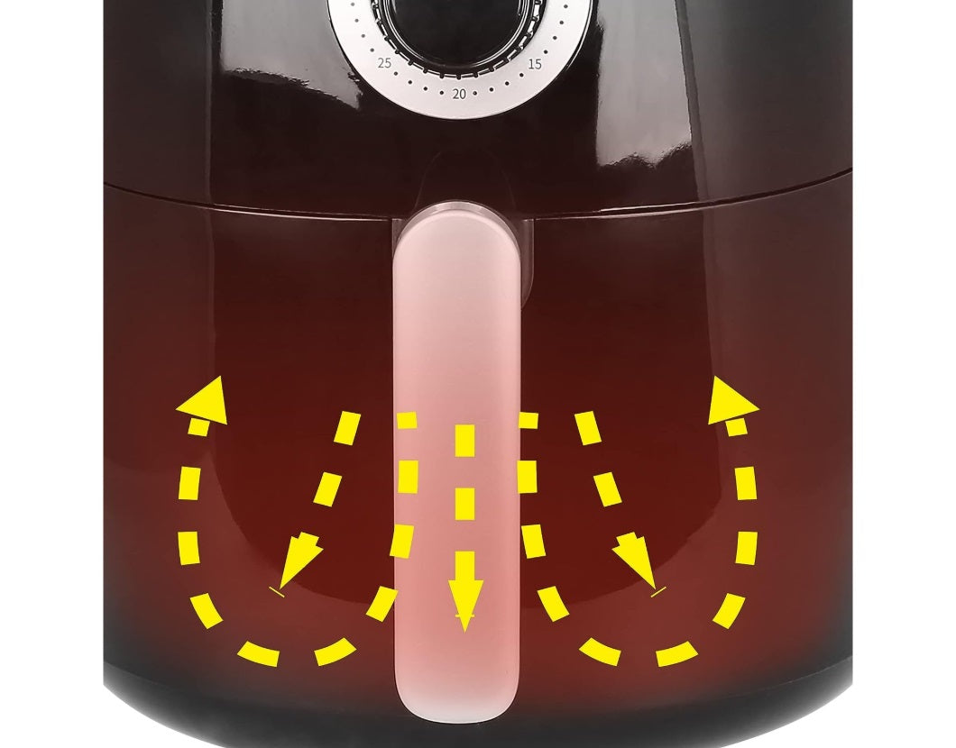 Emerio AF-125770 – Air Fryer 3L, 1450W, BPA-Free, 30-Min Timer, Cool-Touch, Black