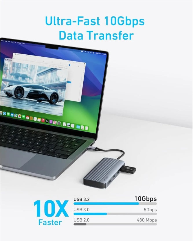 Anker A83740A2 7-in-1 USB-C Hub – Dual 4K HDMI, USB-A 3.2 10Gbps & PD 85W