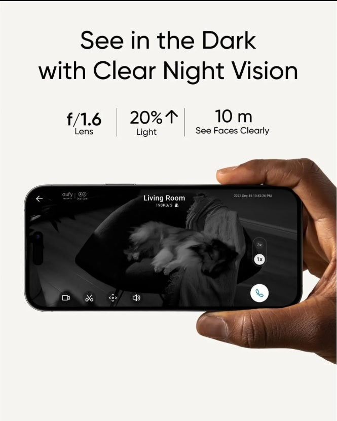 Anker eufyCam S350 4K IP Camera – 360° Dual Lens, 8× Zoom, AI Tracking