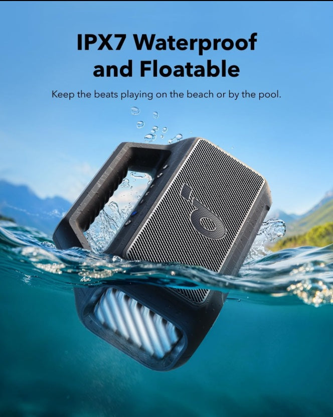 Anker A3138011 Soundcore Boom 2 – 80W Portable BT Speaker, IPX7 & 24H