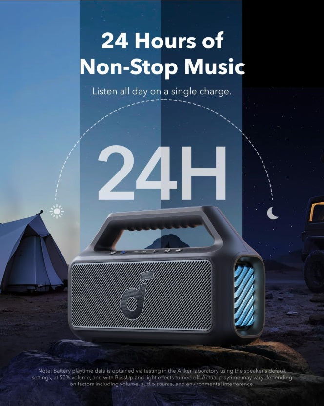 Anker A3138011 Soundcore Boom 2 – 80W Portable BT Speaker, IPX7 & 24H