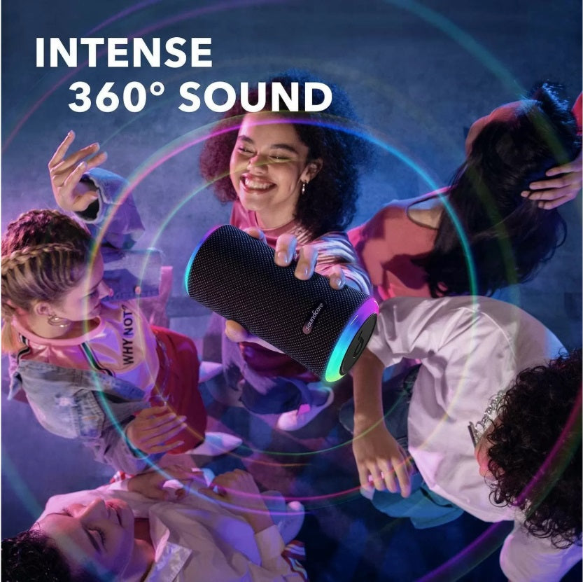 Anker A3165G11 Soundcore Flare 2 – 20W BT5.0 Speaker, IPX7, BassUp, LED, PartyCast, Black
