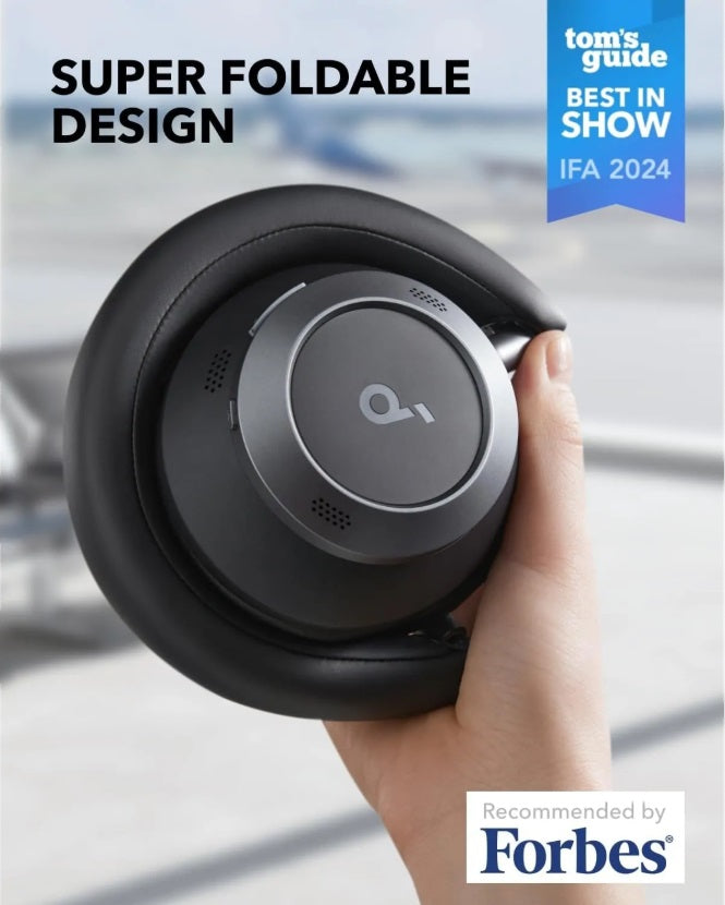 Anker A3062G11 Soundcore Space One Pro – BT5.3 Over-Ear ANC LDAC Hi-Res, 60h, Jet Black