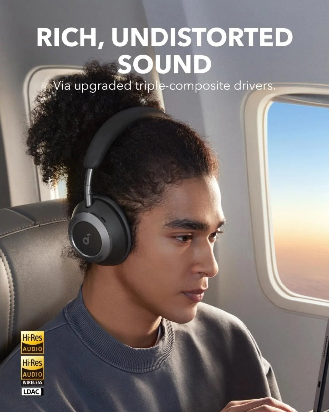 Anker A3062G11 Soundcore Space One Pro – BT5.3 Over-Ear ANC LDAC Hi-Res, 60h, Jet Black