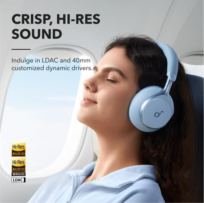 Anker A3035G31 Soundcore Space One – Over-Ear ANC Headphones, LDAC, Blue