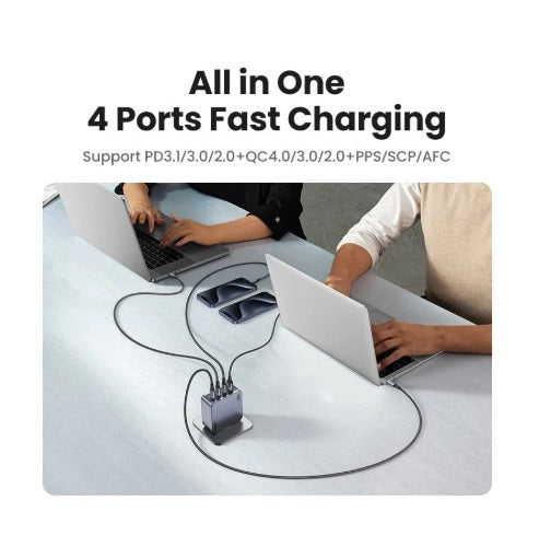 Ugreen Nexode Pro 25877 – GaN Charger 160W, 3×USB-C + 1×USB-A, PD 3.1, Space Gray